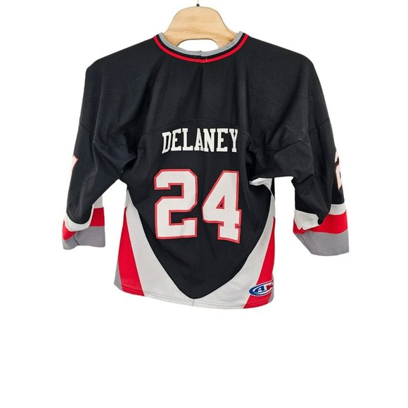 Twin Cities Hawks Hockey Jersey DELANEY‎ #24 Adult Medium Made Canada Authentic - Picture 2 of 11